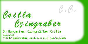 csilla czingraber business card